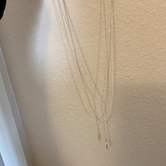 Charmed Y Drop Necklace Leaf - Picture 5 of 8